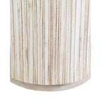 Table basse tambour East at Main en teck clair vieilli