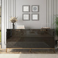 Meuble TV et buffet Clihome Storage, finition brillante