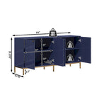 Meuble TV et buffet Clihome Storage, finition brillante
