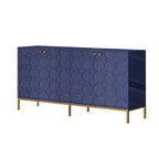 Meuble TV et buffet Clihome Storage, finition brillante