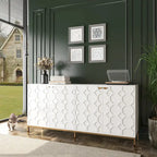Meuble TV et buffet Clihome Storage, finition brillante