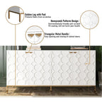 Meuble TV et buffet Clihome Storage, finition brillante