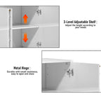Meuble TV et buffet Clihome Storage, finition brillante
