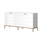 Meuble TV et buffet Clihome Storage, finition brillante