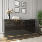 Meuble TV et buffet Clihome Storage, finition brillante