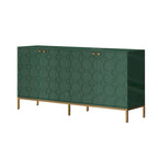 Meuble TV et buffet Clihome Storage, finition brillante