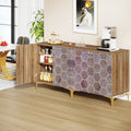 Buffet de salle à manger moderne avec rangement (lot de 2)