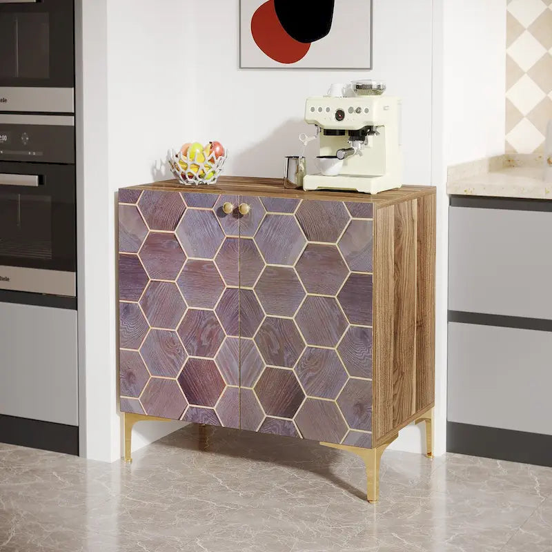 Buffet de salle à manger moderne avec rangement (lot de 2)