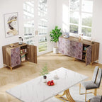 Buffet de salle à manger moderne avec rangement (lot de 2)