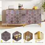 Buffet de salle à manger moderne avec rangement (lot de 2)