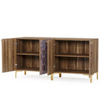 Buffet de salle à manger moderne avec rangement (lot de 2)