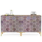 Buffet de salle à manger moderne avec rangement (lot de 2)