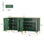 Buffet de salle à manger moderne avec rangement (lot de 2)