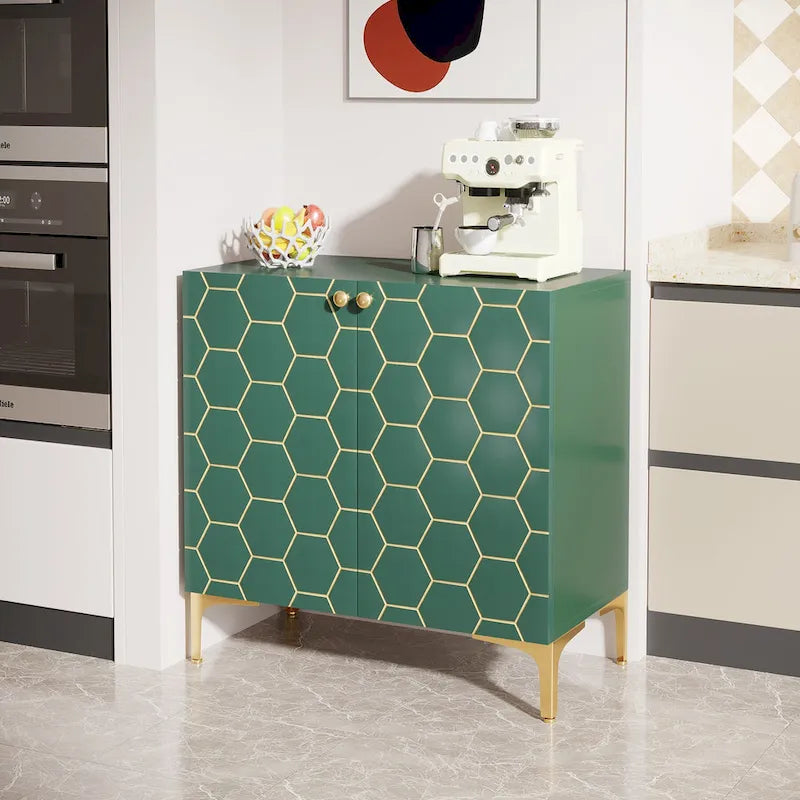 Buffet de salle à manger moderne avec rangement (lot de 2)