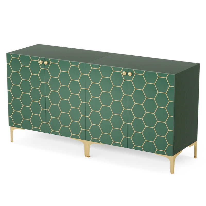 Buffet de salle à manger moderne avec rangement (lot de 2)