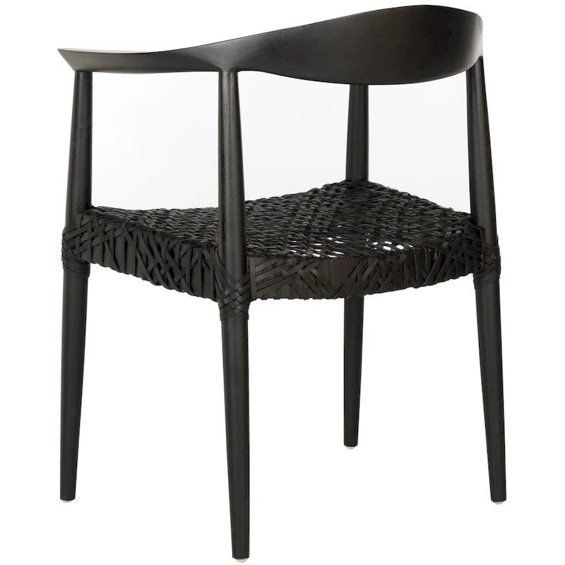 Chaise de salle à manger moderne avec accoudoirs – 63,5 cm L x 48,3 cm P x 78,7 cm H
