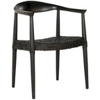 Chaise de salle à manger moderne avec accoudoirs – 63,5 cm L x 48,3 cm P x 78,7 cm H