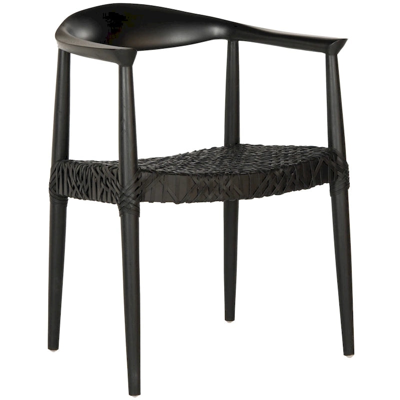 Chaise de salle à manger moderne avec accoudoirs – 63,5 cm L x 48,3 cm P x 78,7 cm H