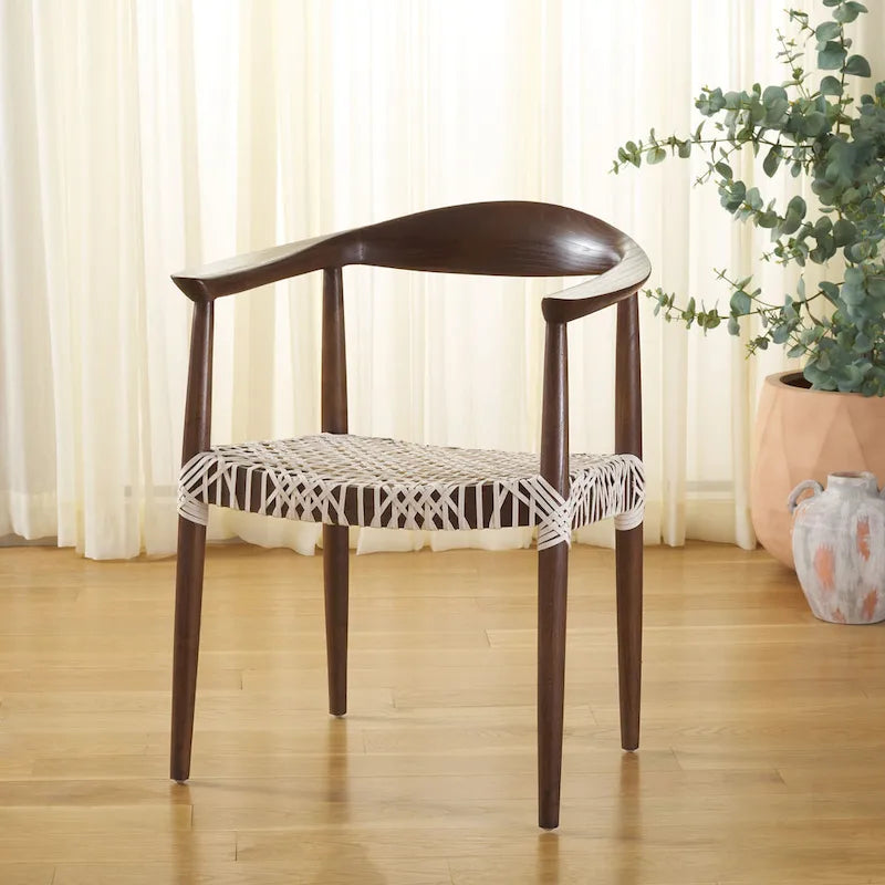 Chaise de salle à manger moderne avec accoudoirs – 63,5 cm L x 48,3 cm P x 78,7 cm H