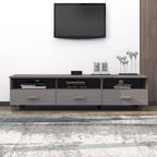 vidaXL Meuble TV Console Meuble TV Commode HAMAR en Bois de Pin Massif - 62.2x15.7x15.7