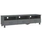 vidaXL Meuble TV Console Meuble TV Commode HAMAR en Bois de Pin Massif - 62.2x15.7x15.7