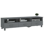 vidaXL Meuble TV Console Meuble TV Commode HAMAR en Bois de Pin Massif - 62.2x15.7x15.7