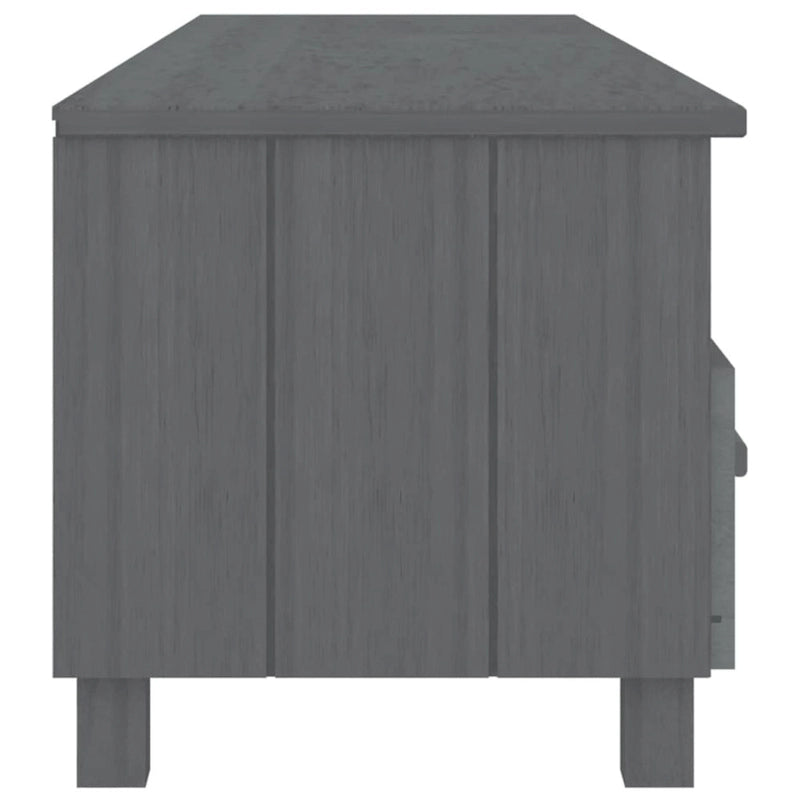 vidaXL Meuble TV Console Meuble TV Commode HAMAR en Bois de Pin Massif - 62.2x15.7x15.7