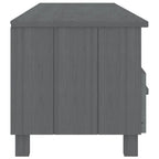 vidaXL Meuble TV Console Meuble TV Commode HAMAR en Bois de Pin Massif - 62.2x15.7x15.7