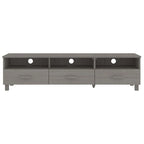 vidaXL Meuble TV Console Meuble TV Commode HAMAR en Bois de Pin Massif - 62.2x15.7x15.7