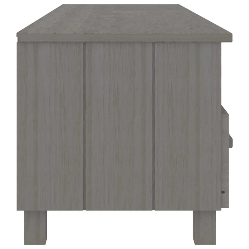 vidaXL Meuble TV Console Meuble TV Commode HAMAR en Bois de Pin Massif - 62.2x15.7x15.7