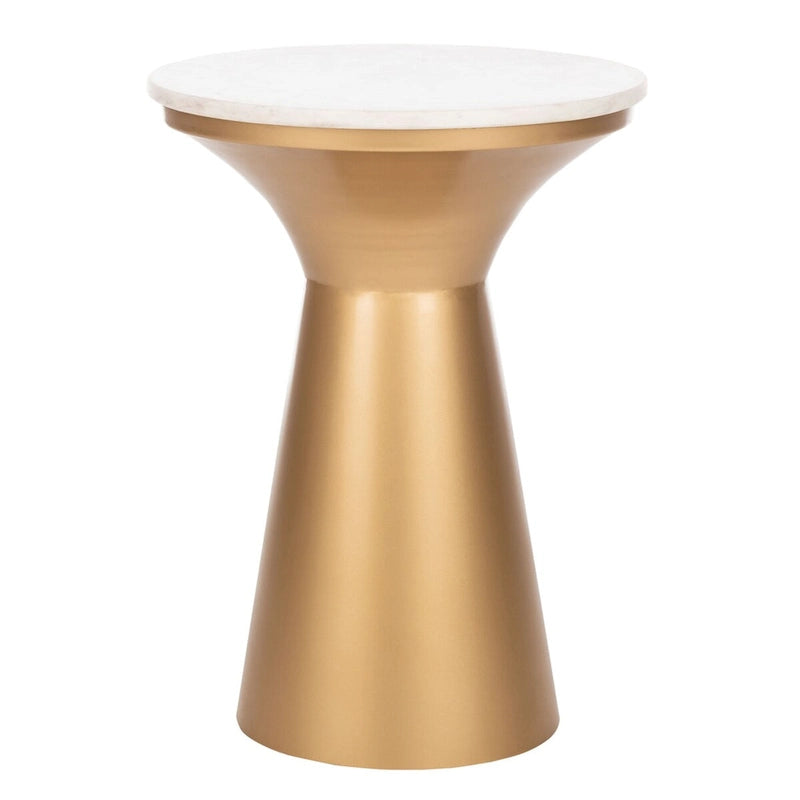 Table d'appoint piédestal Nevada – Table d'appoint d'appoint de 16"L x 16"P x 22"H