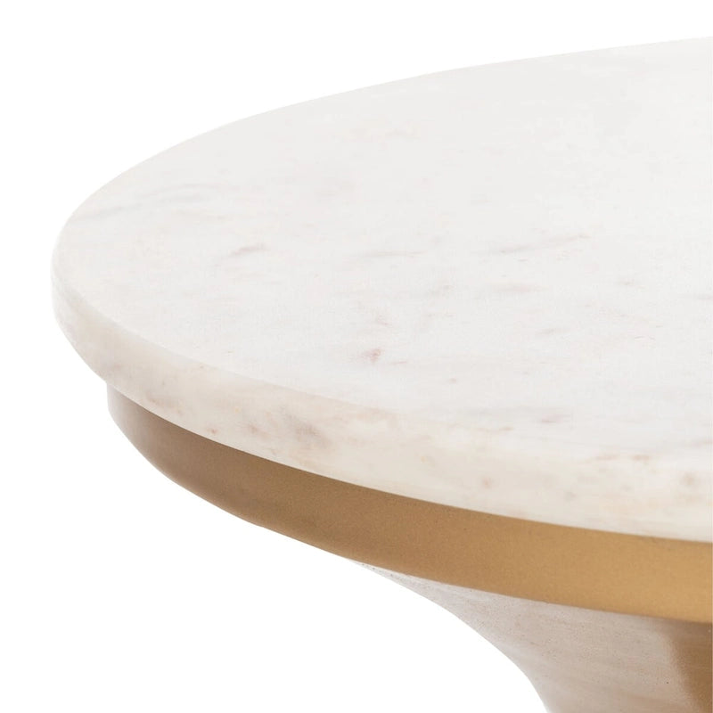 Table d'appoint piédestal Nevada – Table d'appoint d'appoint de 16"L x 16"P x 22"H
