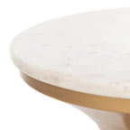 Table d'appoint piédestal Nevada – Table d'appoint d'appoint de 16"L x 16"P x 22"H