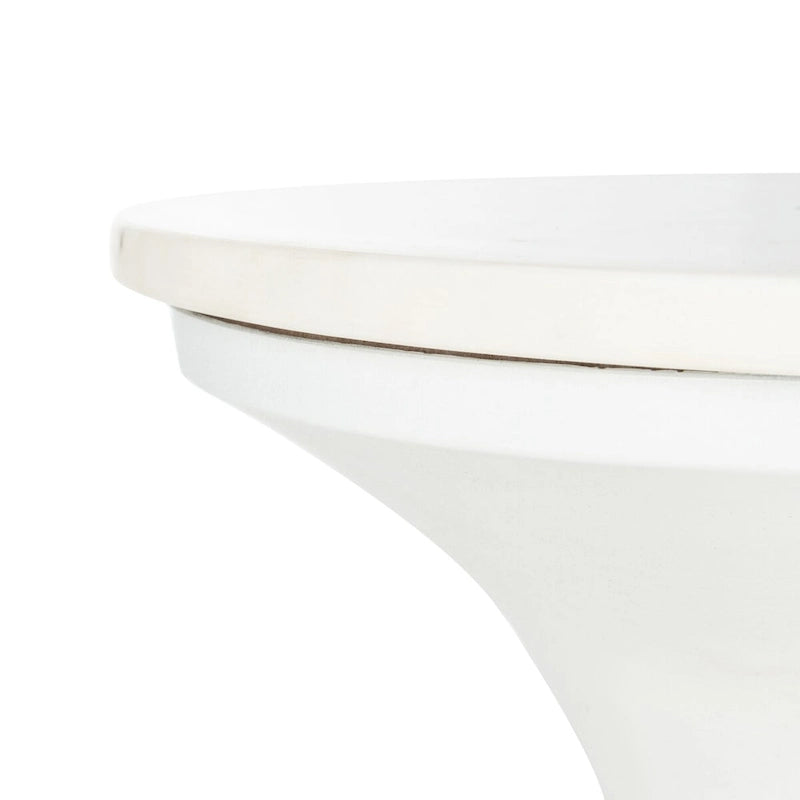 Table d'appoint piédestal Nevada – Table d'appoint d'appoint de 16"L x 16"P x 22"H