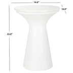 Table d'appoint piédestal Nevada – Table d'appoint d'appoint de 16"L x 16"P x 22"H