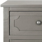 Commode latérale de rangement Dinah Grey à 3 tiroirs – 17"L x 13"P x 26"H