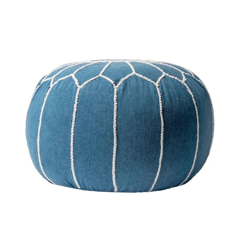 Pouf ottoman Nuloom en coton classique marocain