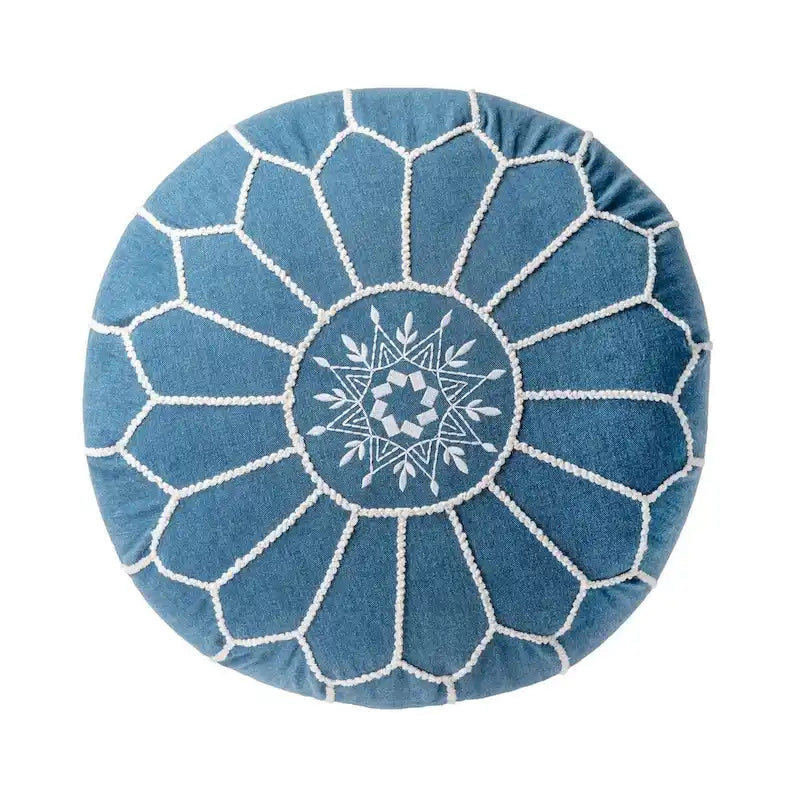 Pouf ottoman Nuloom en coton classique marocain