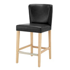Tabouret de comptoir en similicuir Albie KD