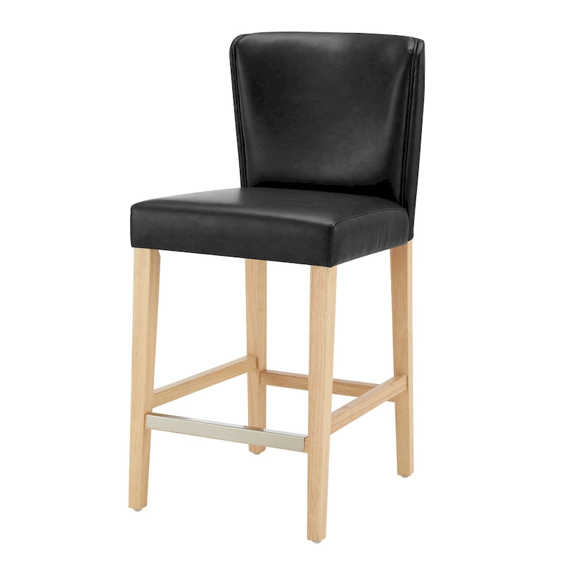 Tabouret de comptoir en similicuir Albie KD