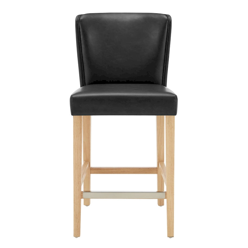 Tabouret de comptoir en similicuir Albie KD