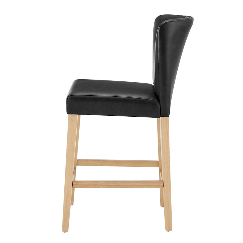 Tabouret de comptoir en similicuir Albie KD