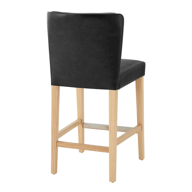 Tabouret de comptoir en similicuir Albie KD