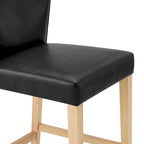 Tabouret de comptoir en similicuir Albie KD