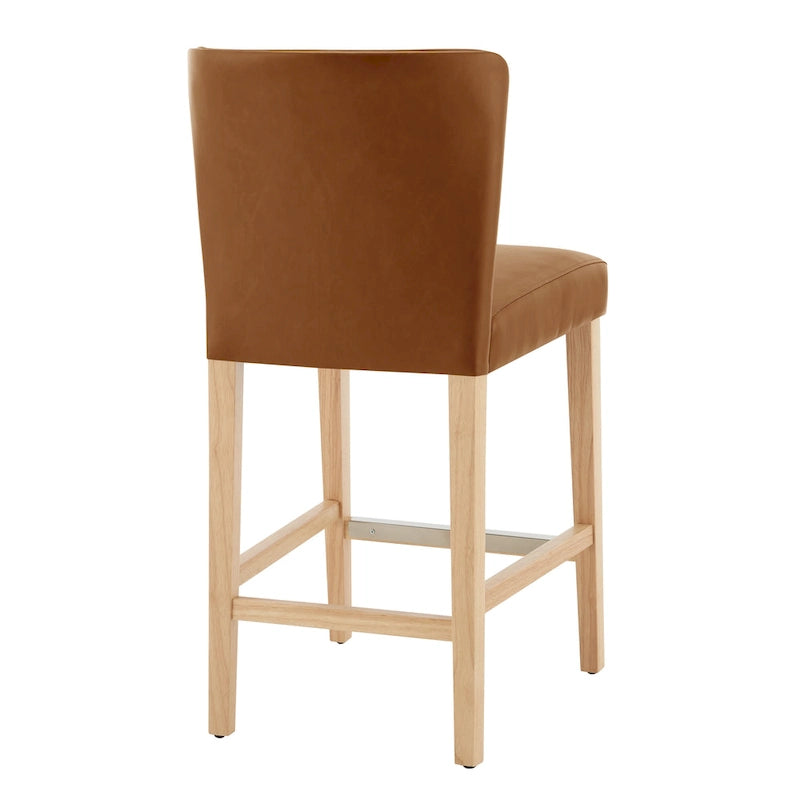 Tabouret de comptoir en similicuir Albie KD