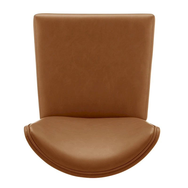 Tabouret de comptoir en similicuir Albie KD