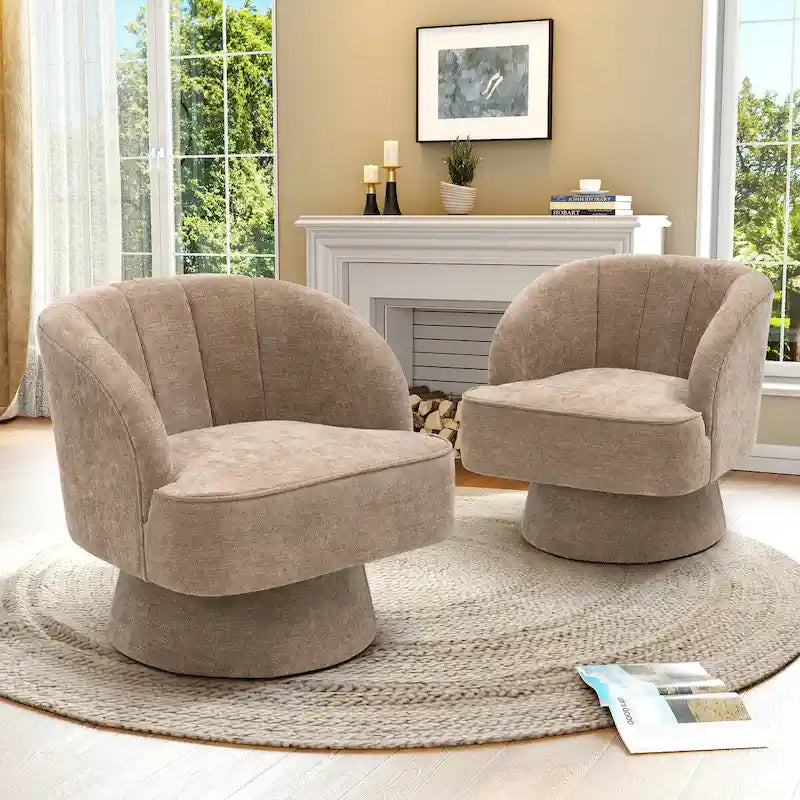 Pellebant Fauteuil pivotant Canapé pour Salon Chambre à coucher