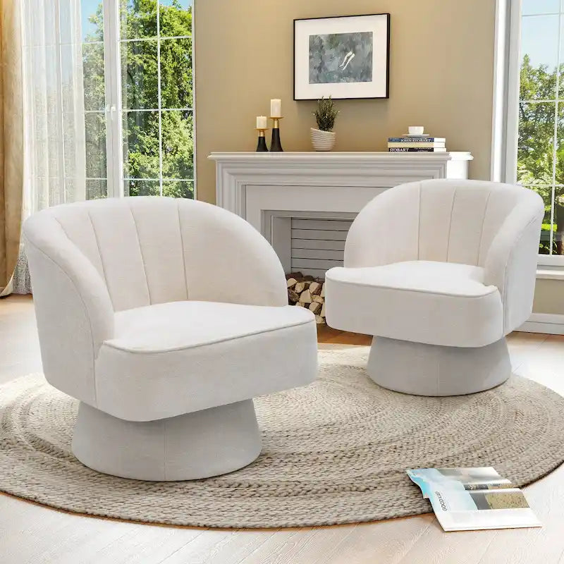 Pellebant Fauteuil pivotant Canapé pour Salon Chambre à coucher