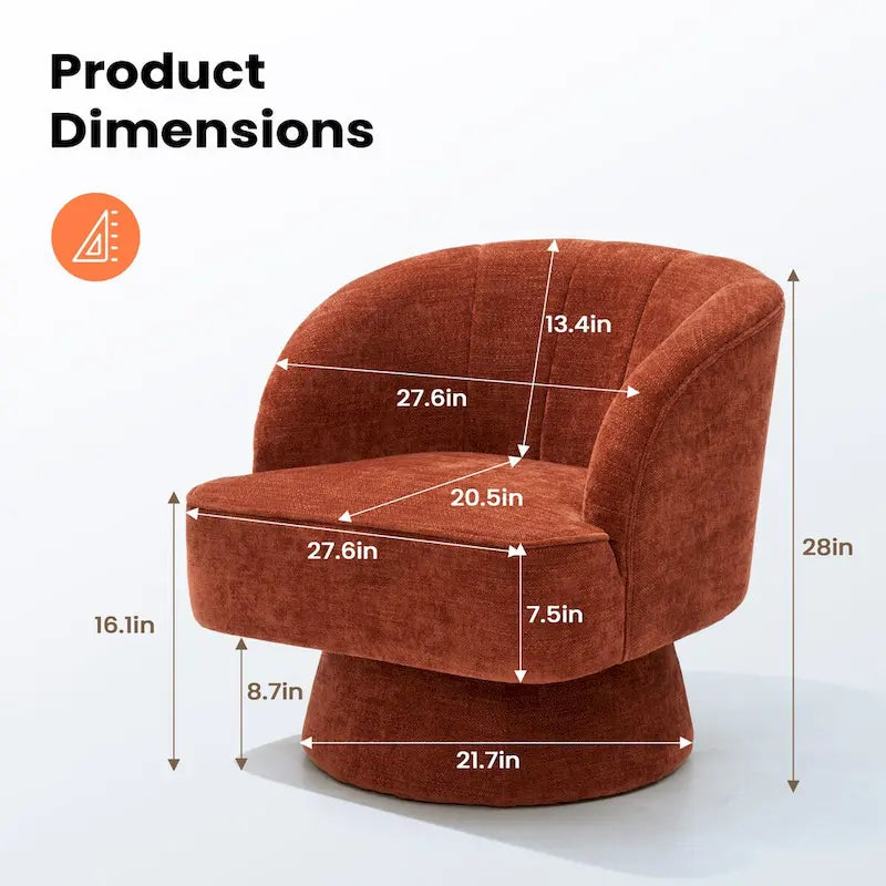 Pellebant Fauteuil pivotant Canapé pour Salon Chambre à coucher