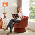 Pellebant Fauteuil pivotant Canapé pour Salon Chambre à coucher